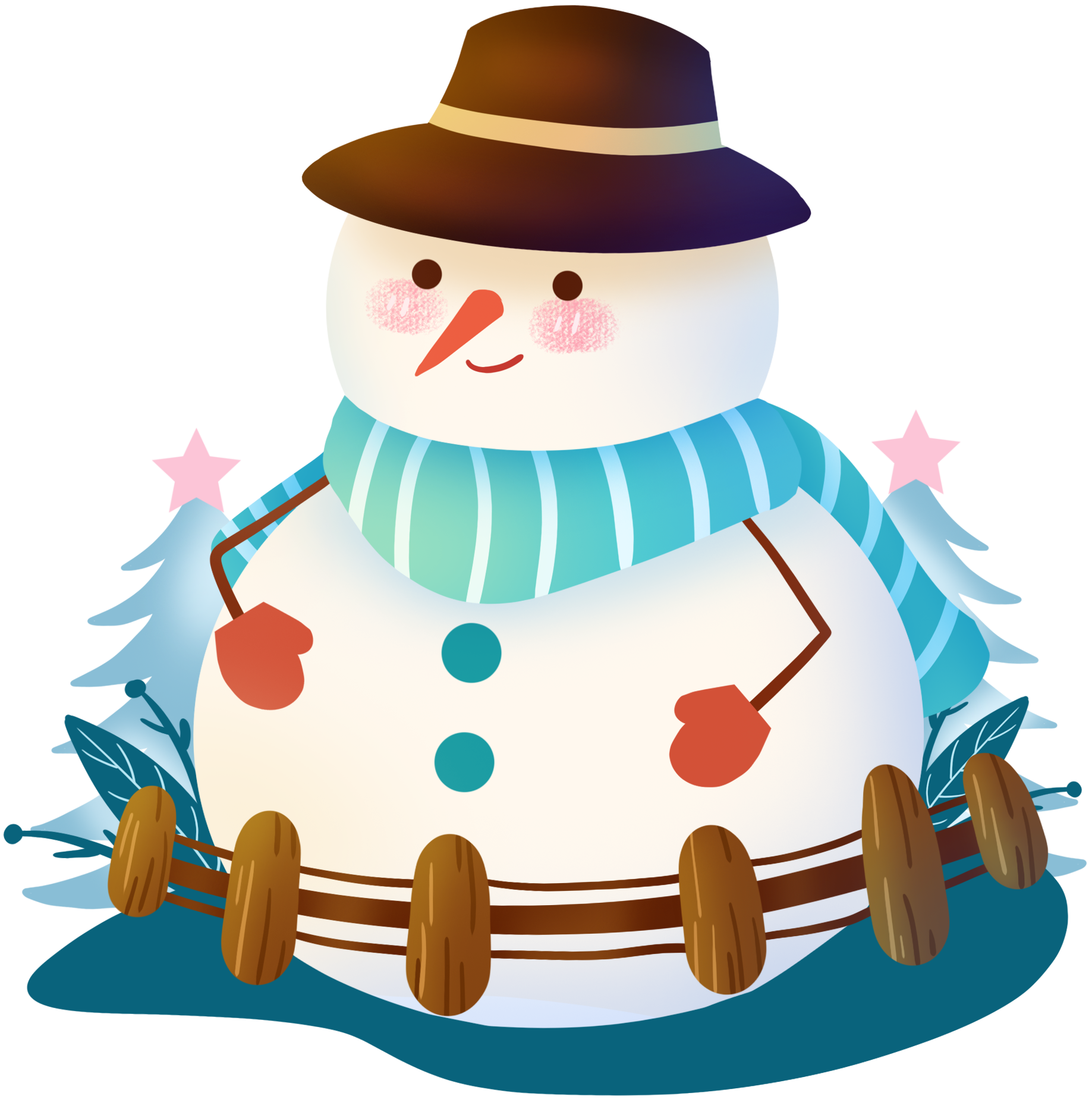 攝圖網_402020901_手繪冬季雪人(非企業(yè)商用).png